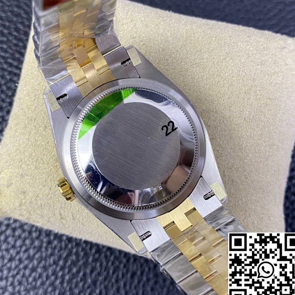 Two M126233 Diamond Rolex Datejust Tone Factory Motif Hourmarker Dial VS 36MM Silver 0920